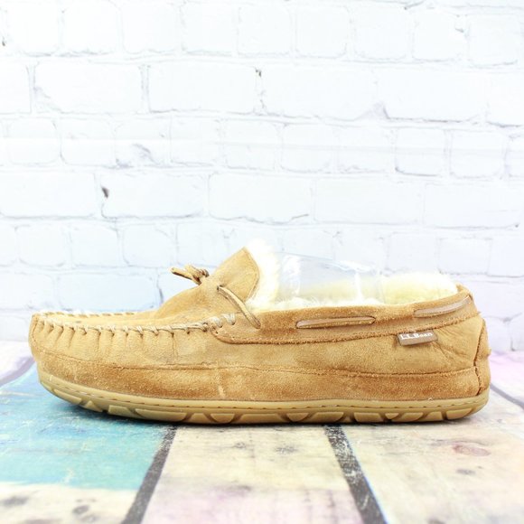 L.L. Bean Other - LL Bean Wicked Good Moccasins Slippers Sz 12 Wide